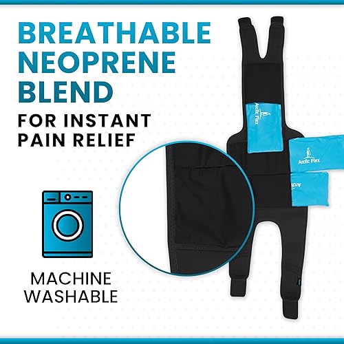 Miniatura 5 de Vive Rodillera de compresión de gel frío y caliente, correa de soporte térmico para dolor de artritis, tendinitis, ACL, lesiones atléticas