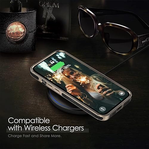 Miniatura 7 de LOHASIC Funda de cuero para iPhone 14 Pro compatible con Magsafe, funda de poliuretano delgada de lujo, agarre suave, a prueba de golpes, protección