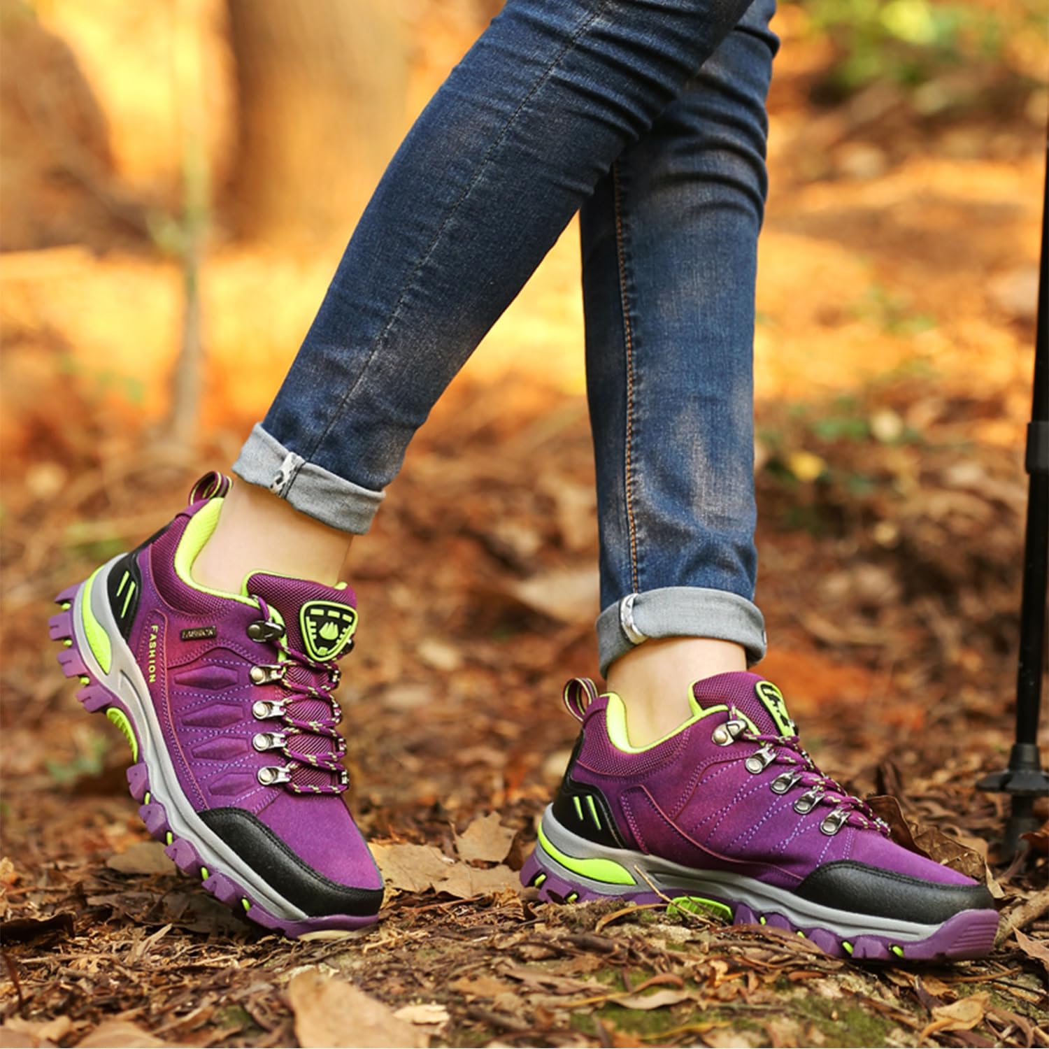 Botas de senderismo impermeables Morado talla 42 EU para hombre y mujer