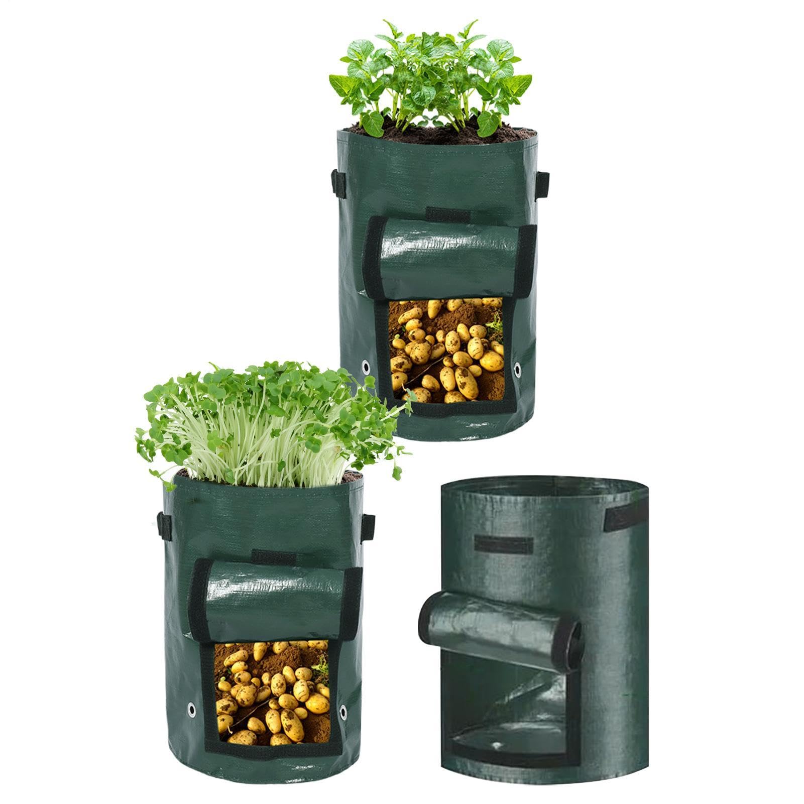 Bolsas de cultivo de patata reutilizables para solucionar la falta de espacio en el jardín
