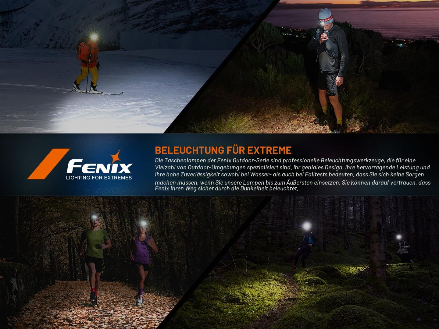 Fenix HM62-T Stirnlampe, leicht, für Trailrunning, Outdoor, Arbeit und professionelle Stirnlampe, 1200 Lumen, 150 m, 280 Stunden max., Sport-Stirnband, 3400 mAh wiederaufladbarer Akku, Rotlichtmodus