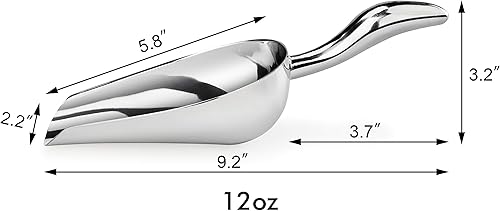 Miniatura 9 de New Star Foodservice - Cuchara de acero inoxidable de grado comercial, varios tamaños disponibles, Plateado