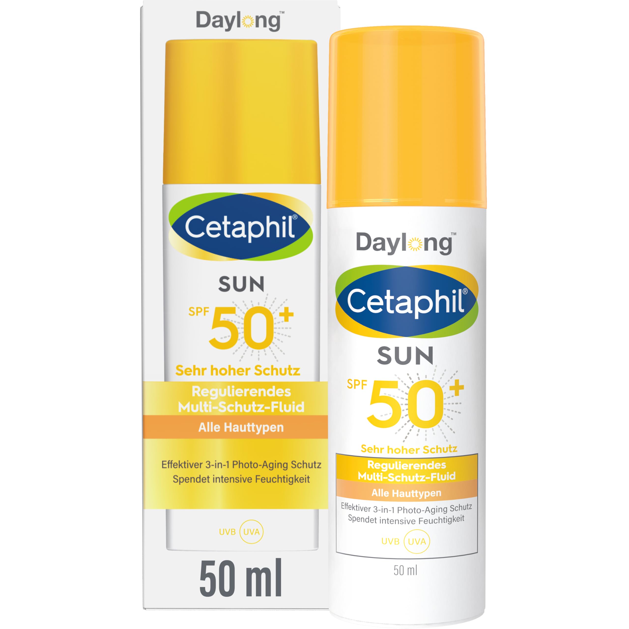 Cetaphil sun Daylong SPF 50+ Multi-Schutz-Fluid Gesicht, 50 ml Lotion