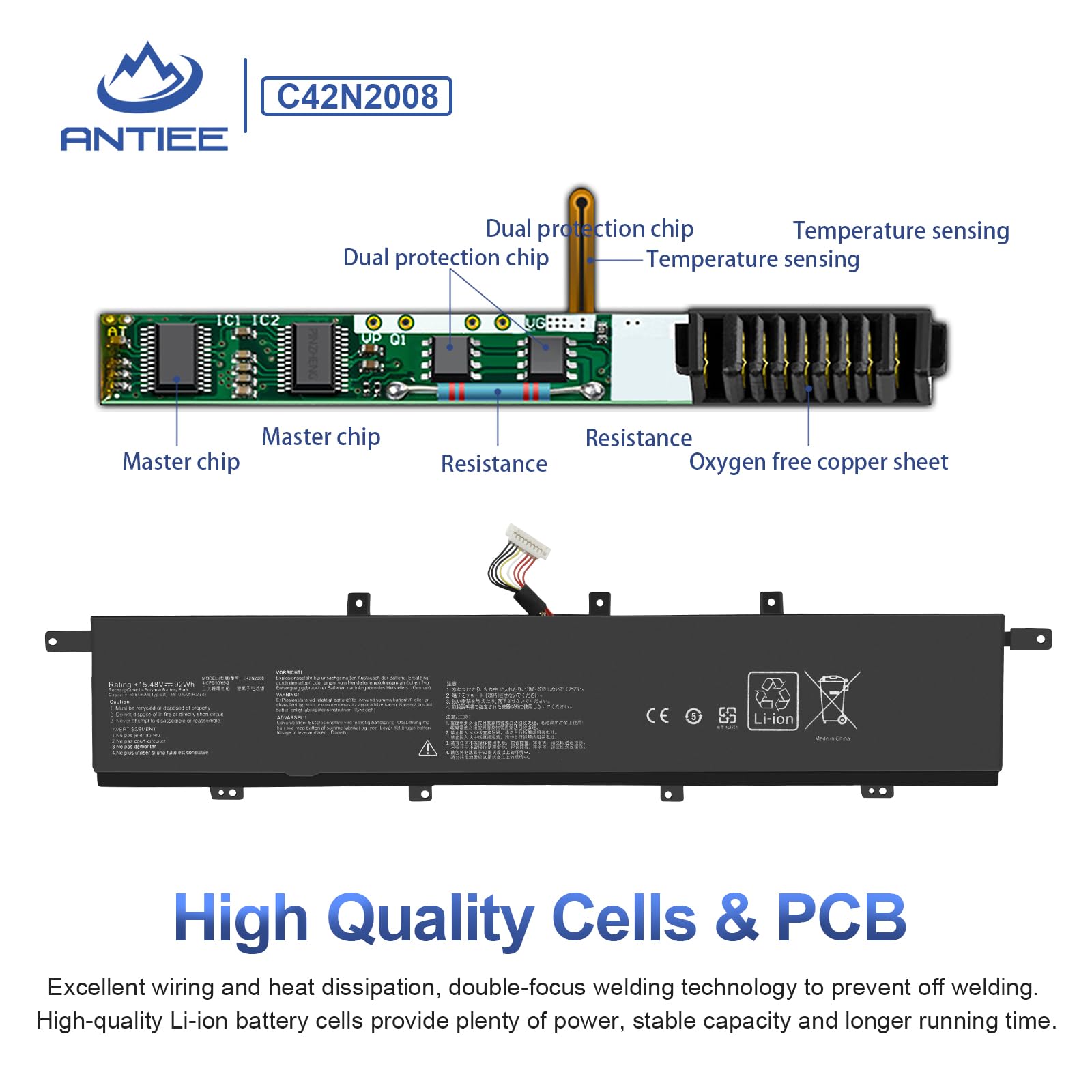 Amazon.com: C42N2008 92Wh Laptop Battery for ASUS ZenBook Pro Duo