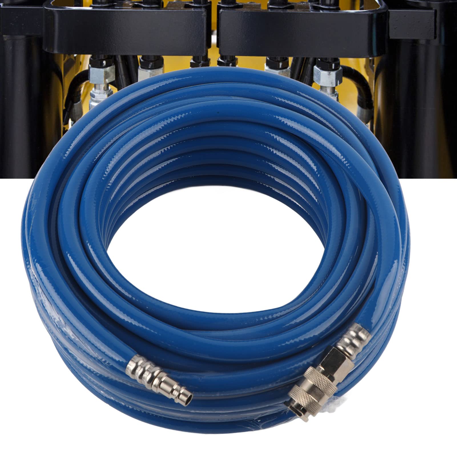 Manguera de Línea de Aire del Compresor Manguera PVC Flexible Fuerte con Conector Rápido Anti-retorcido para Aplicaciones Alta Presión