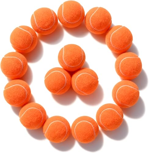 Miniatura 16 de PoyPet Paquete de 16 pelotas de tenis a granel para práctica, entrenamiento y principiantes, ideales para buscar perros, masticar y jugar