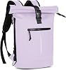 Lekeinchi 17-Inch Waterproof Laptop Backpack for Men and Women - Roll Top Design for School, Travel, Business, Work, and Camping(Purple)