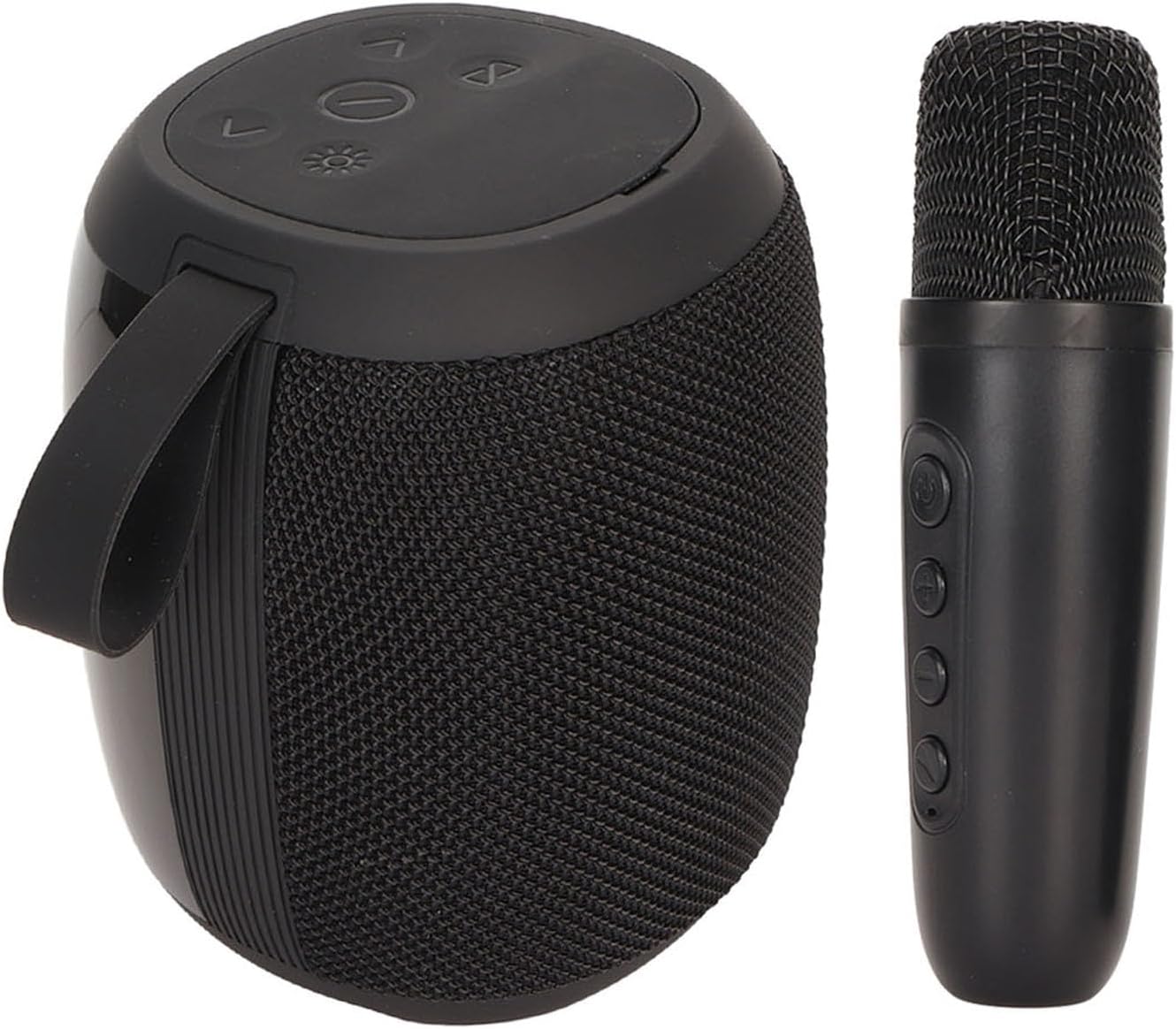 Karaoke Speakers, 5.0 Mini Karaoke Machine RGB Light 5 Sound StereoUsing Effects Subwoofer for The Interior Interior (Black)