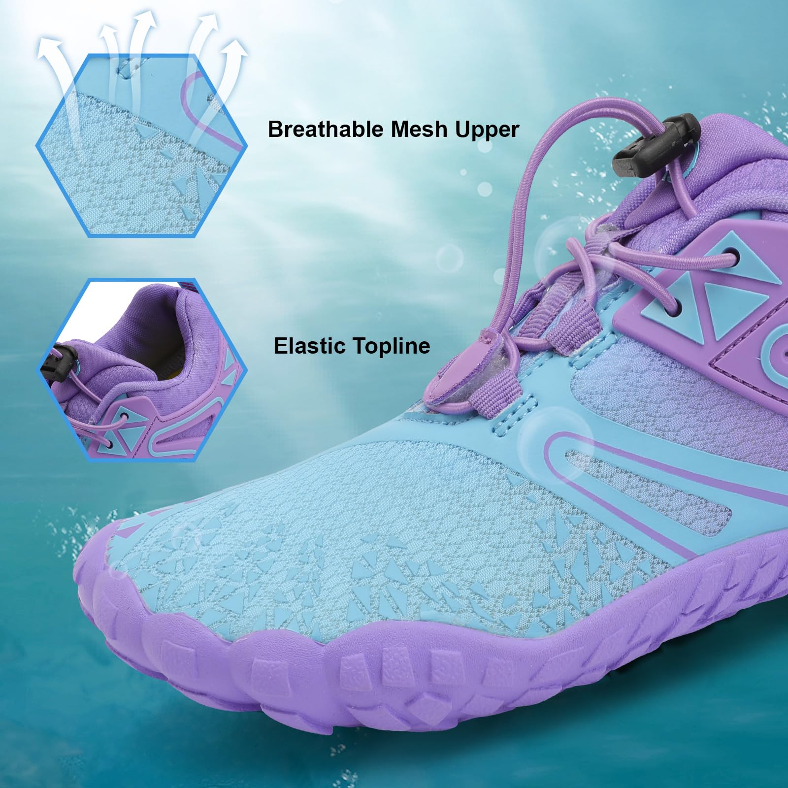 XIHALOOK Zapatos deportivos de agua para senderismo y hombre, secado rápido, para caminar en la playa, kayak, surf, entrenamiento