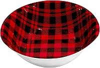 Vista 2 de Certified International Red Buffalo - Juego de 6 cuencos multiusos de melamina a cuadros, multicolor