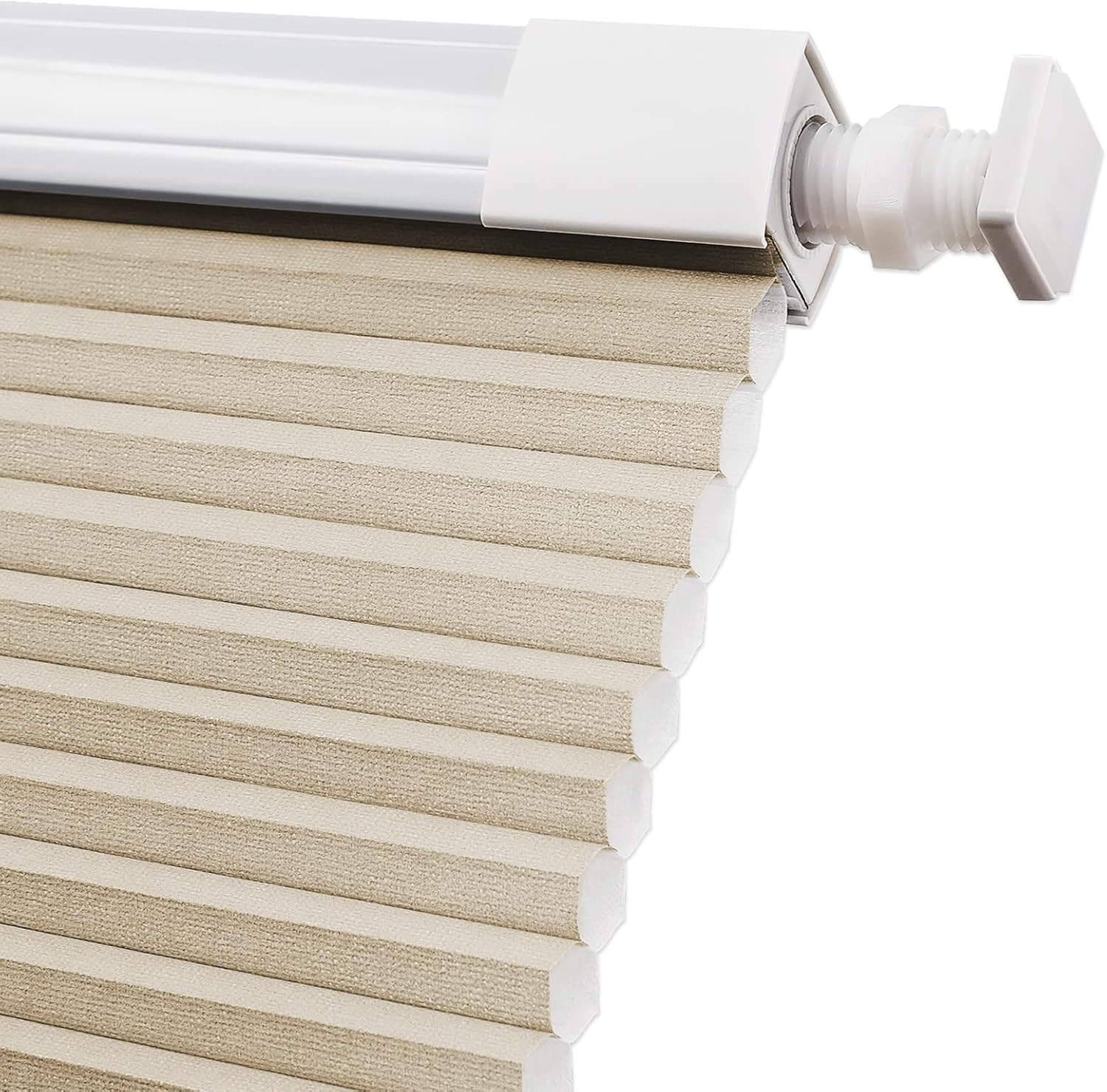 Keego No Drill Easy Lift Easy to Install Cellular Blinds for Windows Doors