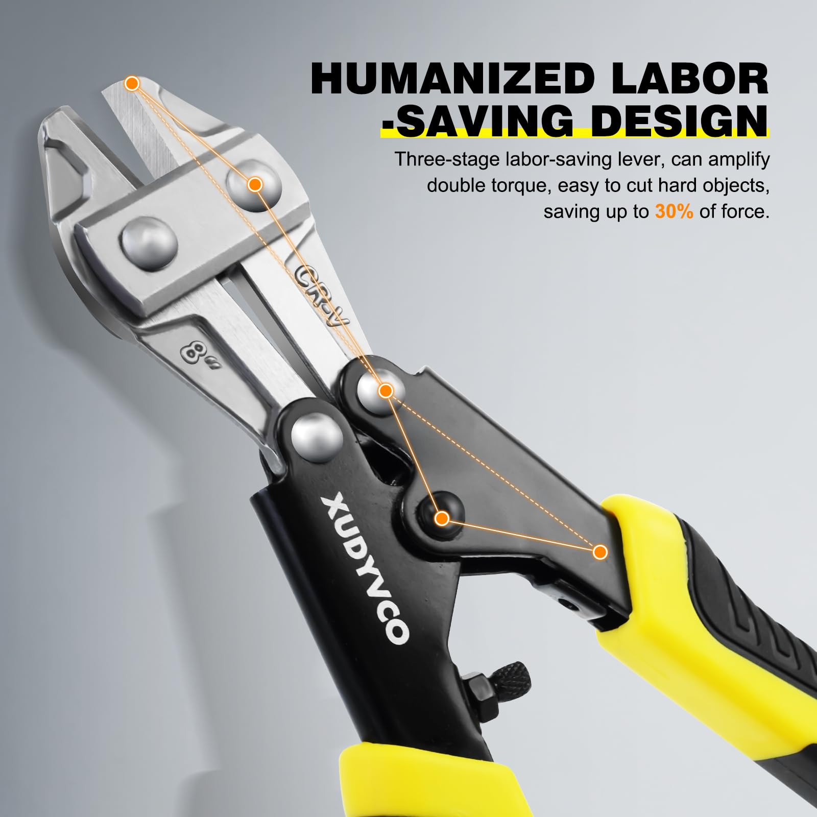 XUDYVCO Heavy Duty Bolt Cutters - Save Effort! -3