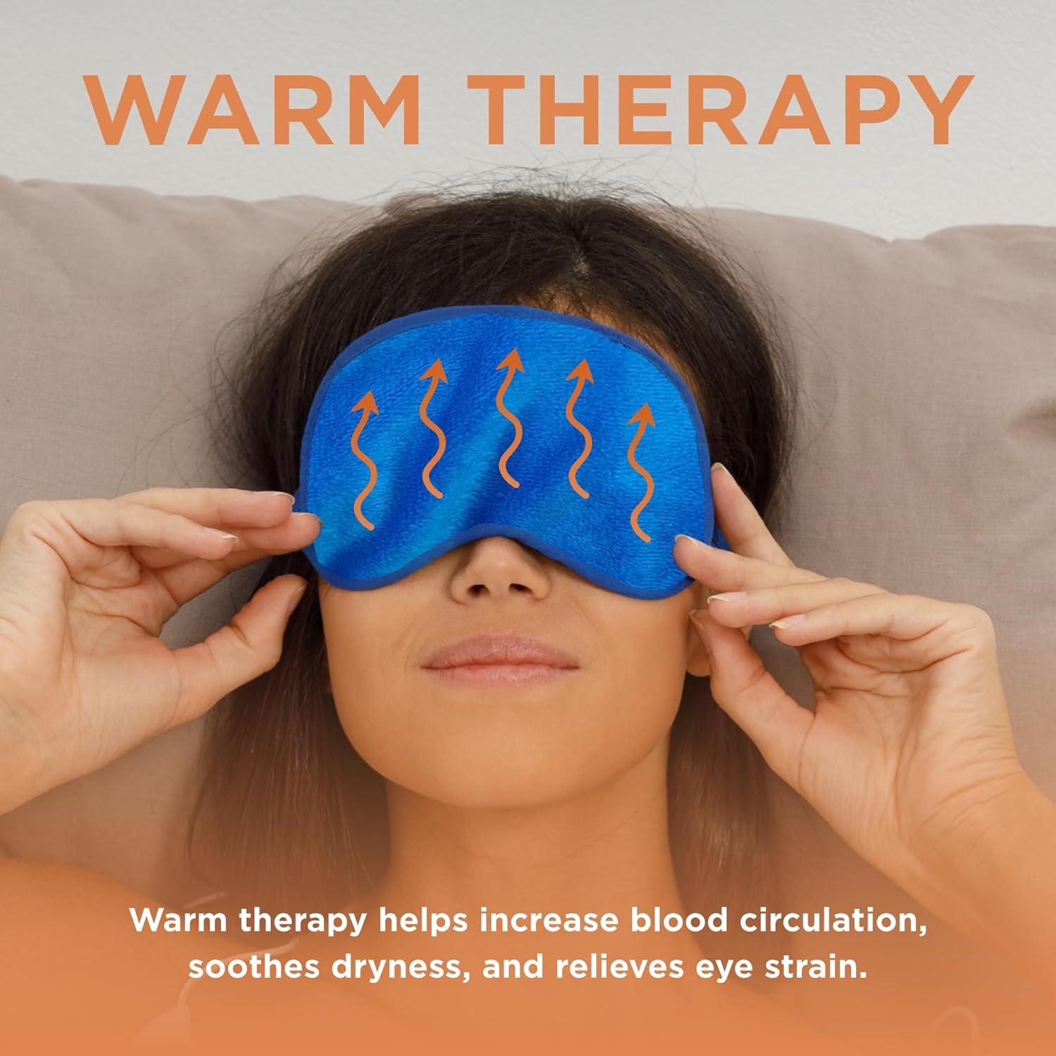 Warm Compress Eye Mask - Moist Heat Compress for Irritated Eyes and Eyelid Lumps and Bumps - Image 2