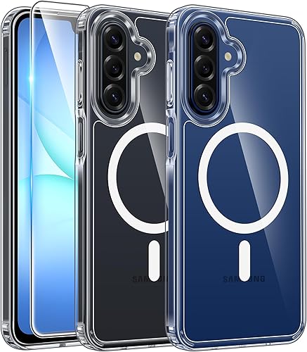 Miniatura 211 de FNTCASE Funda para Motorola Moto G-5G-2024: Funda transparente magnética de protección contra caídas de alto grado, funda antiamarillamiento