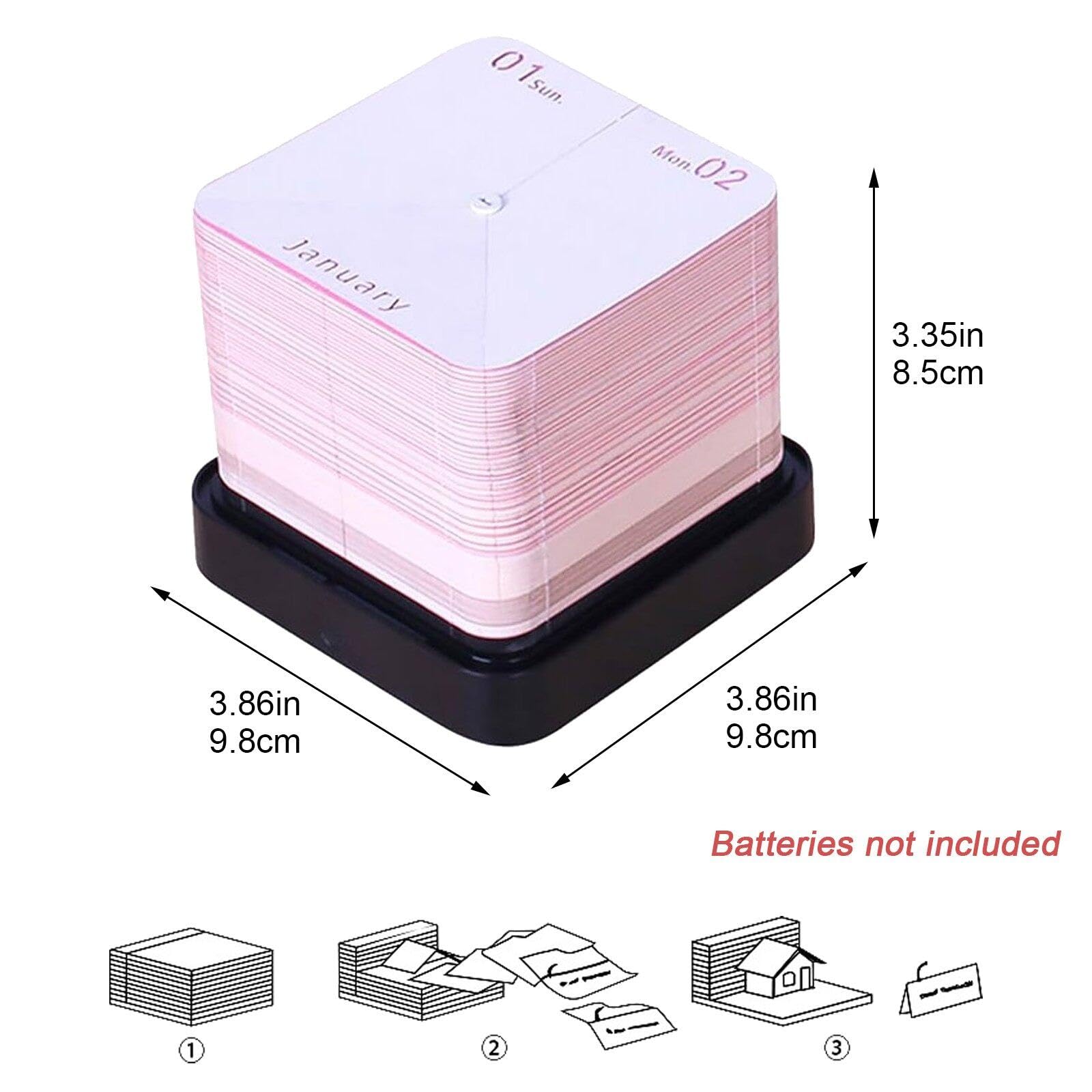 Kantoorkalender 2024 Scheur 3D Memo Pad Papier Art Sakura Boom Creatieve Kantoor Kalender 3D Post Notities Notitieblok Papier Kunst Tempel van de Hemel Sculptuur Thuis Decoratie Cadeau