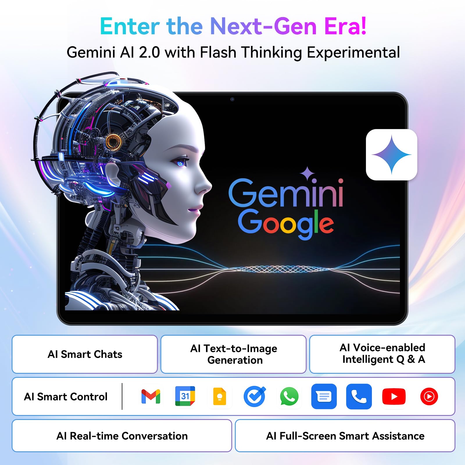 Tablet 10 Inch,Android 15 Tablet,GEMINI AI 2.0 Android tablets