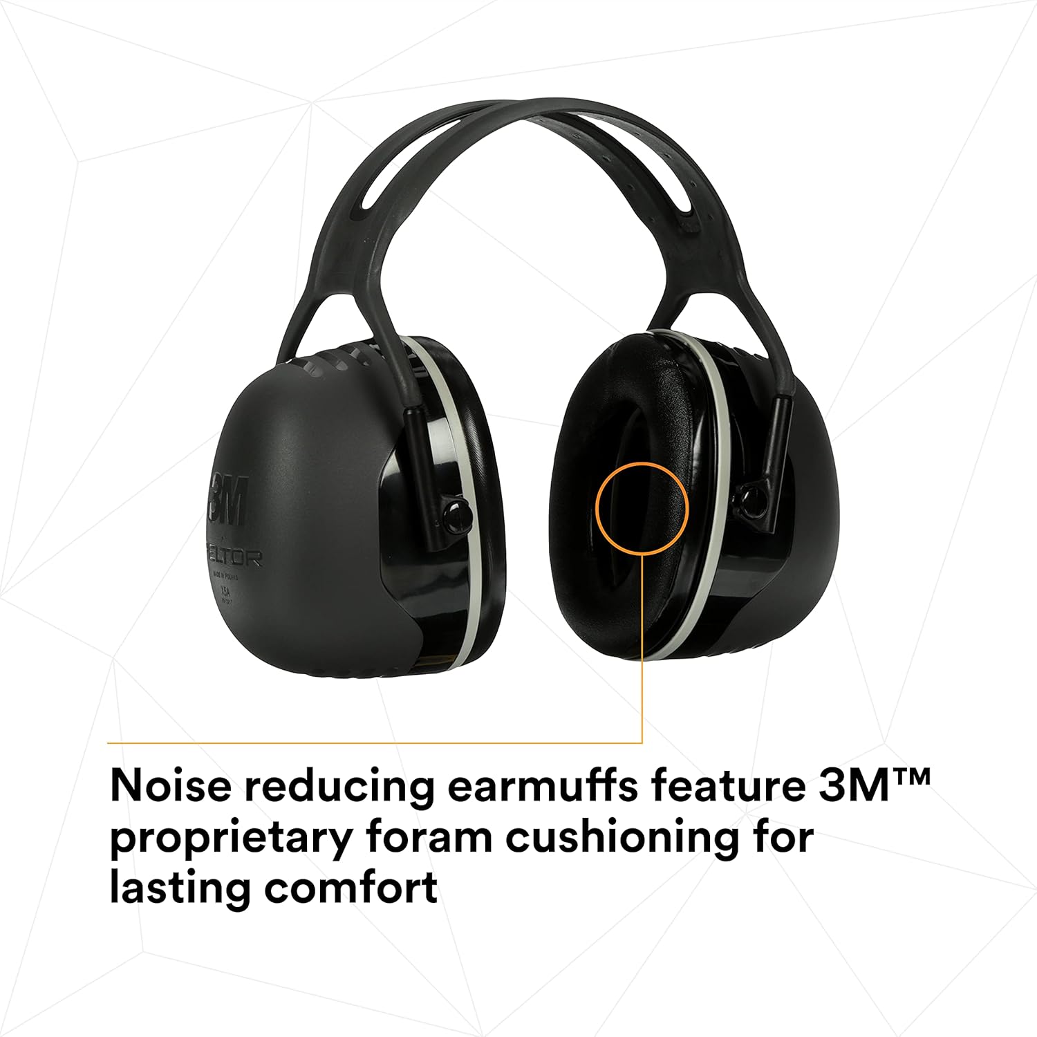 3M PELTOR X5A Over-the-Head Ear Muffs, Noise Protection, NRR 31 dB, Construction, Manufacturing, Maintenance, Automotive, Woodworking, Heavy Engineering, Mining: Safety Ear Muffs: Tools & Home Improvement