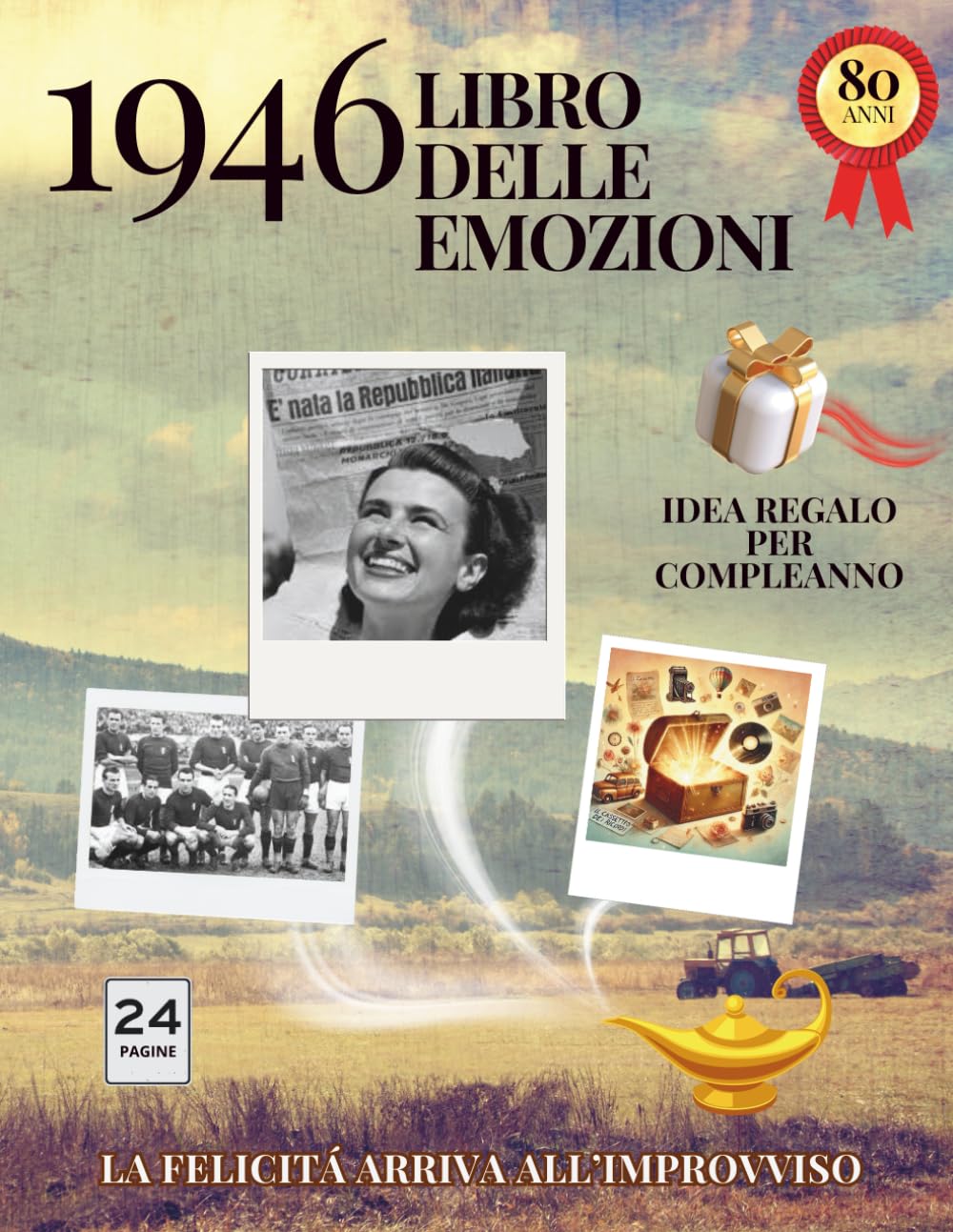 80 Anni – Il Libro delle Emozioni: Ricordi, vita vissuta e pagine da scrivere Idea regalo originale per compleanno, memoria e nostalgia