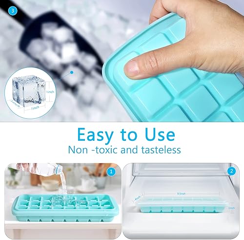 Miniatura 2 de Licuadora portátil, licuadora de tamaño personal para batidos y batidos (verde+bandeja de cubitos de hielo)