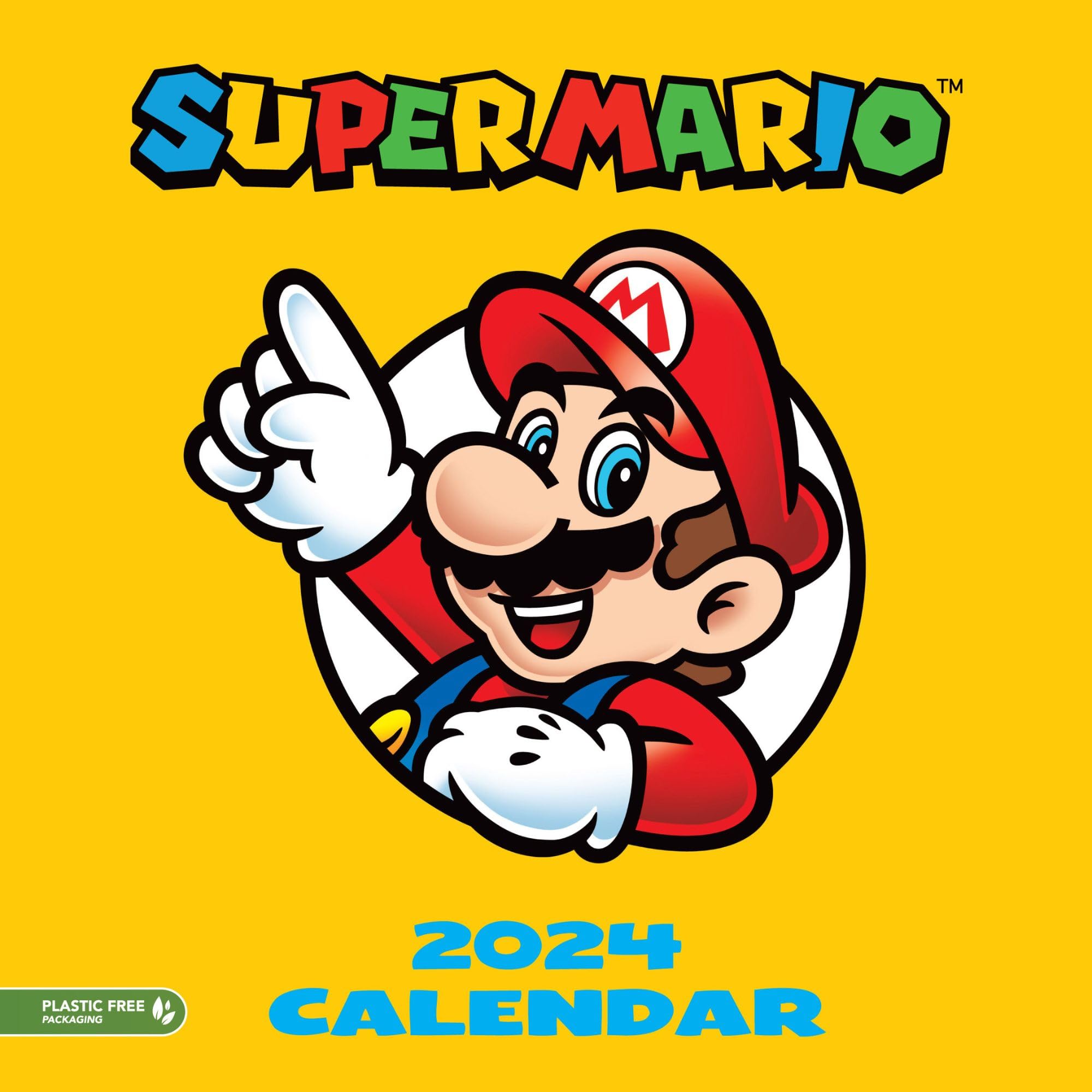 Amazon.com: Super Mario 2024 Calendar, Month To View Square