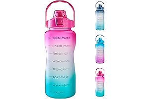 EYQ 64oz Leakproof Motivational Time Marker Water Bottle: The Ultimate Hydration Companion...