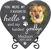 Vista 8 de Baosity Piedra conmemorativa personalizada para perros, regalos conmemorativos para mascotas para perros, regalo de condolencias por pérdida