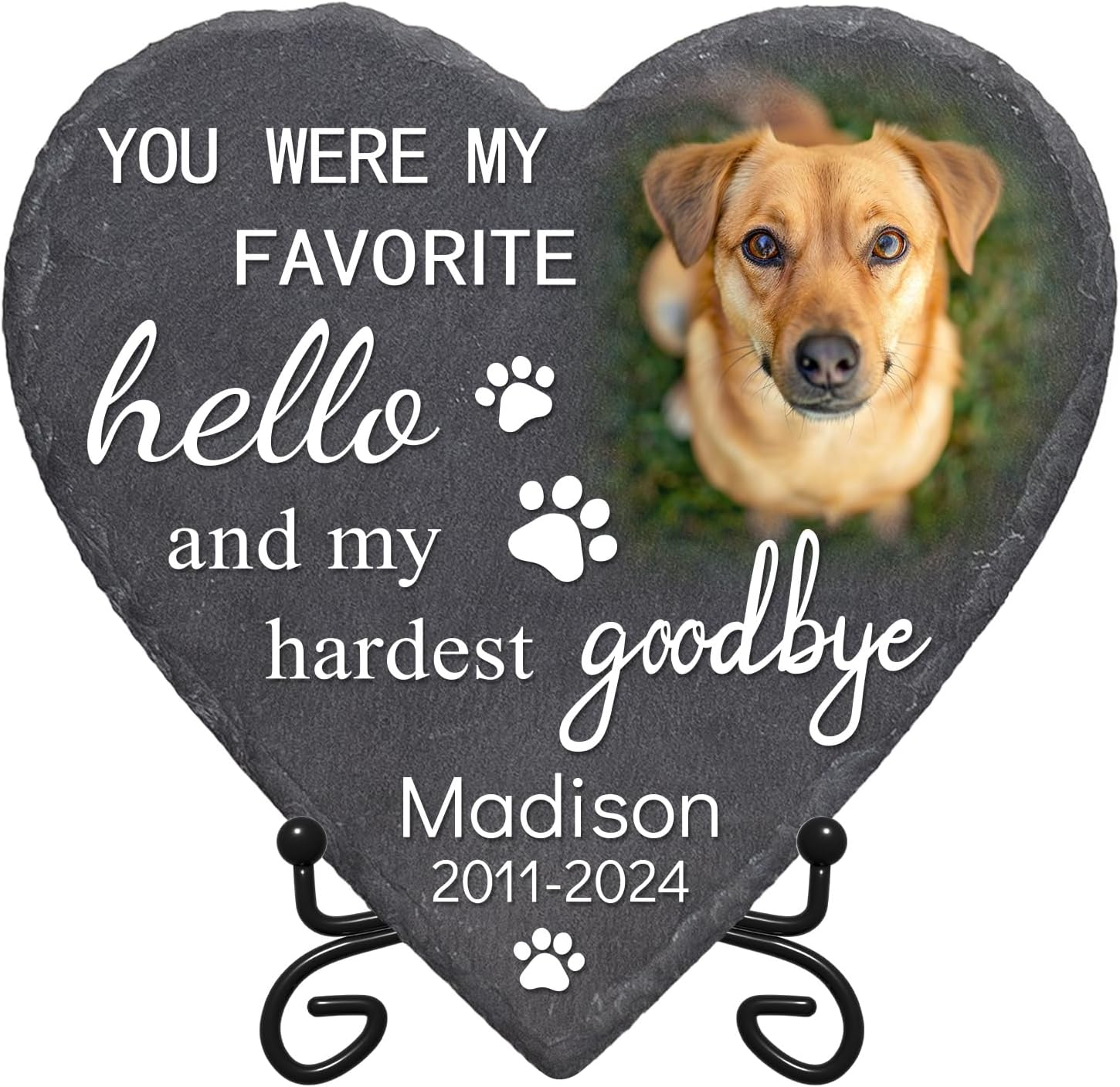 Baosity Dog Memorial Stone, Pet Memorial Stones, Pet Memorial Gifts for Dogs, Dog Memorial Gifts for Loss of Dog, Rainbow Bridge Dog Memorial Gifts, Cat Memorial Gifts.