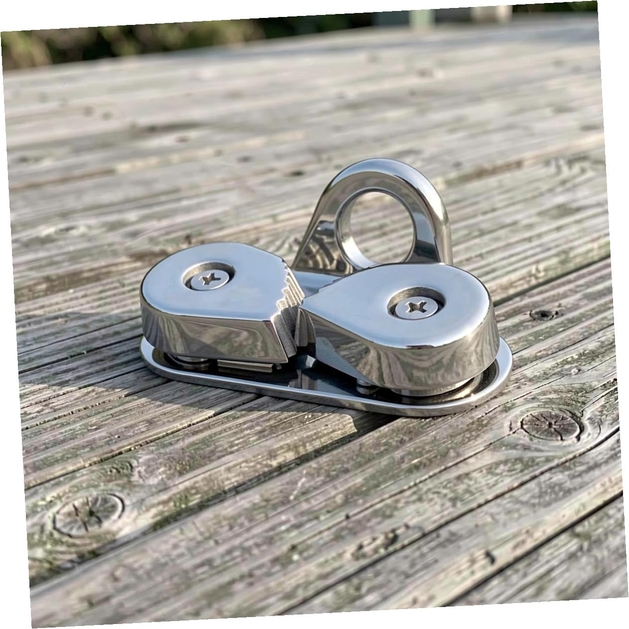 SHINEOFI 2 Pezzi Clam Cleat a Camma per Corda per Yacht e Vele in Acciaio | Guida Filo, Due Viti Autofilettanti Incluse, Argento, per Equipaggio su Imbarcazioni