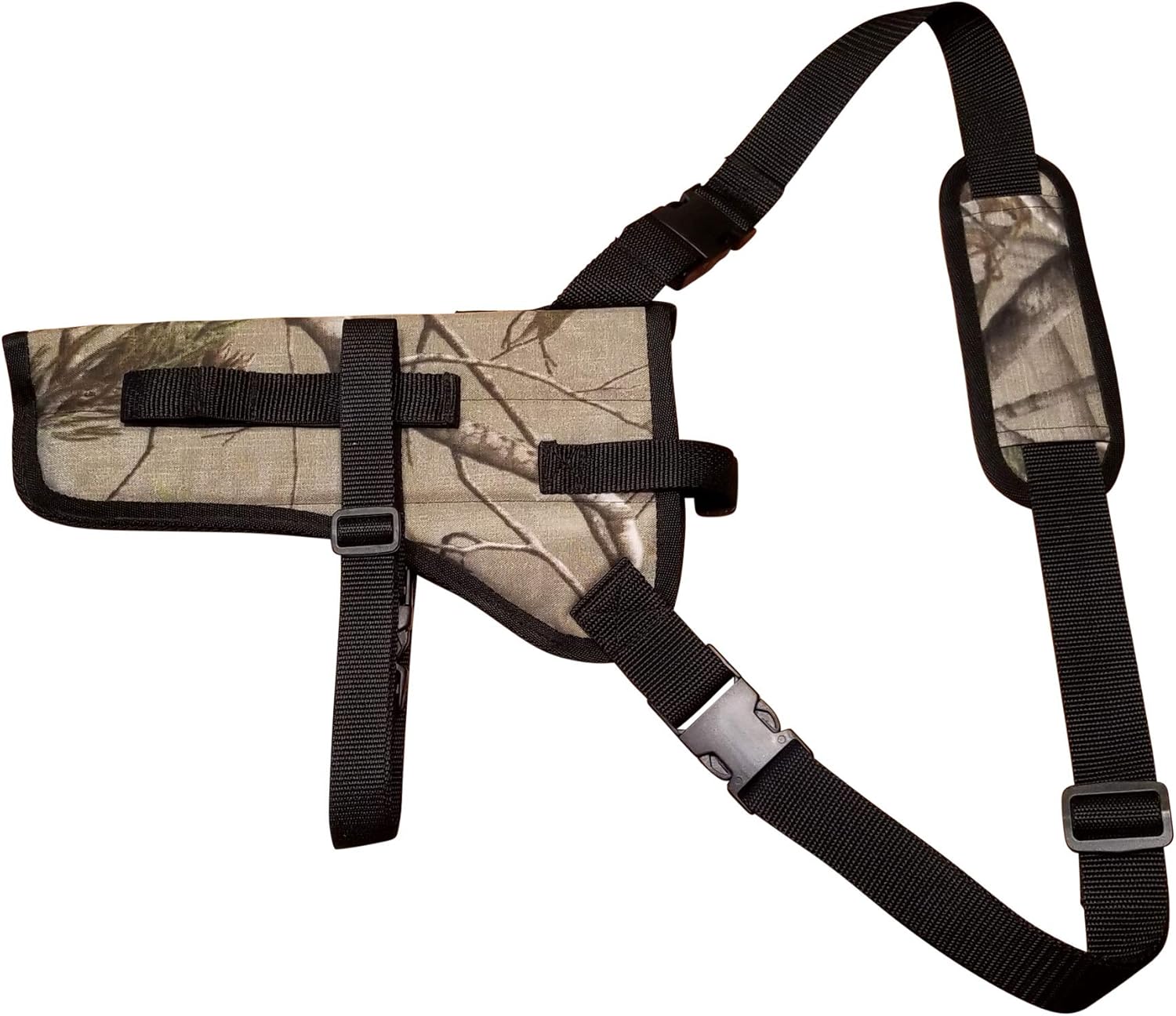 Chest/Shoulder Gun Holster | Fits S&W Model 629 Magnum/Stealth Hunter 44 Mag Revolvers with Smaller Scope in 7.5" Barrel Lengths