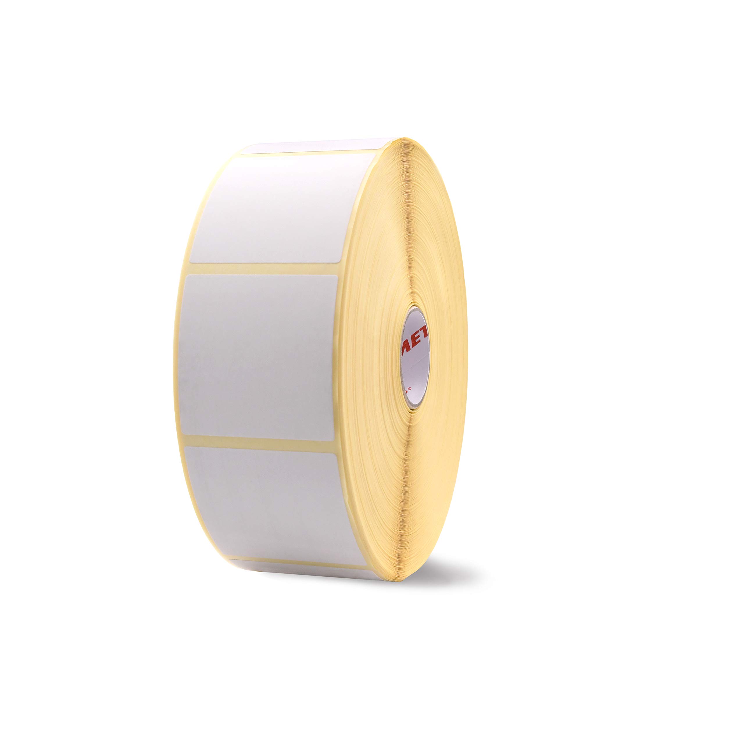 Meto 30002227 - Etichette termiche originali (40 x 40 mm, bianche, permanenti, nucleo: 25 mm, 1.900 etichette termiche su rotolo, 4 rotoli)