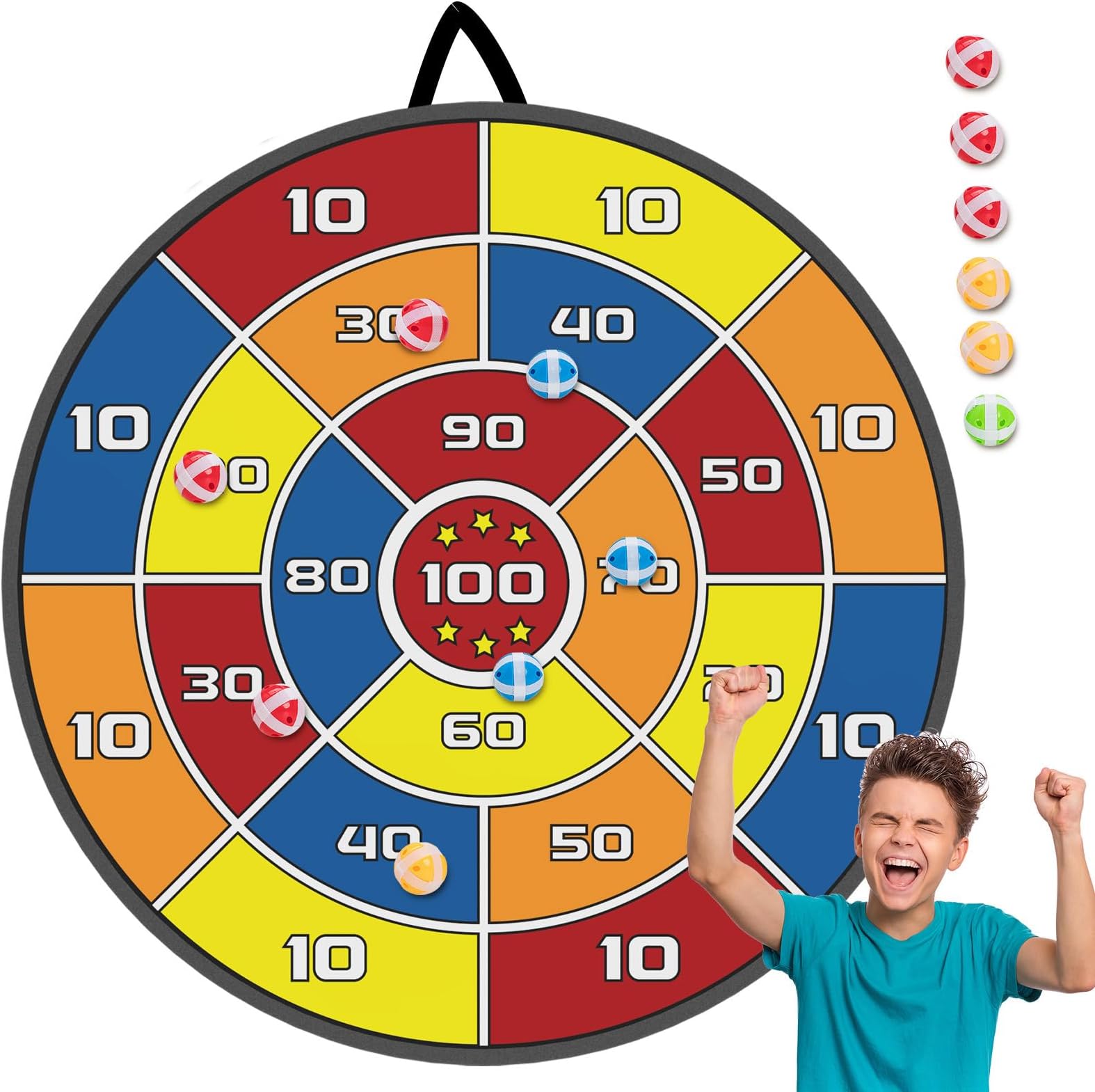 Dart Board for Kids Adults Family Outdoor Games, Games for Yard Backyard Camping Lawn