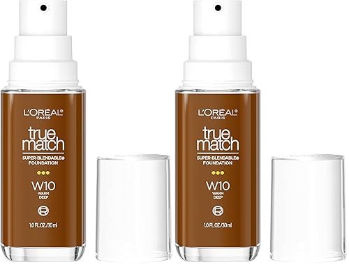 Vista 31 de L'Oreal Paris True Match - Base líquida supermezclable, maquillaje de base líquida de cobertura media, C0.5, ligero, 1 onza líquida