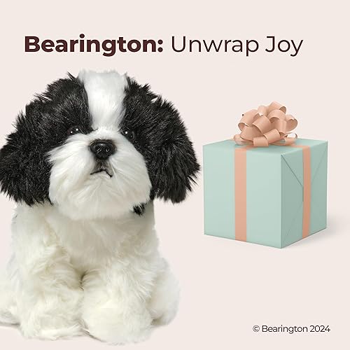 Miniatura 5 de Bearington Animal de Peluche de Perro - Cachorro Animales de Peluche Realistas - Juguetes de Perro de Peluche para Niños Shih Tzu - Butch 11 Pulgadas