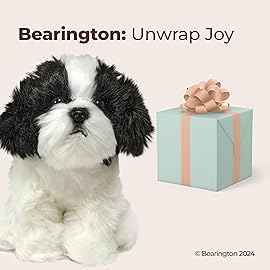 Bearington Dog Stuffed Animal - Puppy Realistic Stuffed Animals - Plush Dog Toys for Kids Shih Tzu - Butch 11 Inch