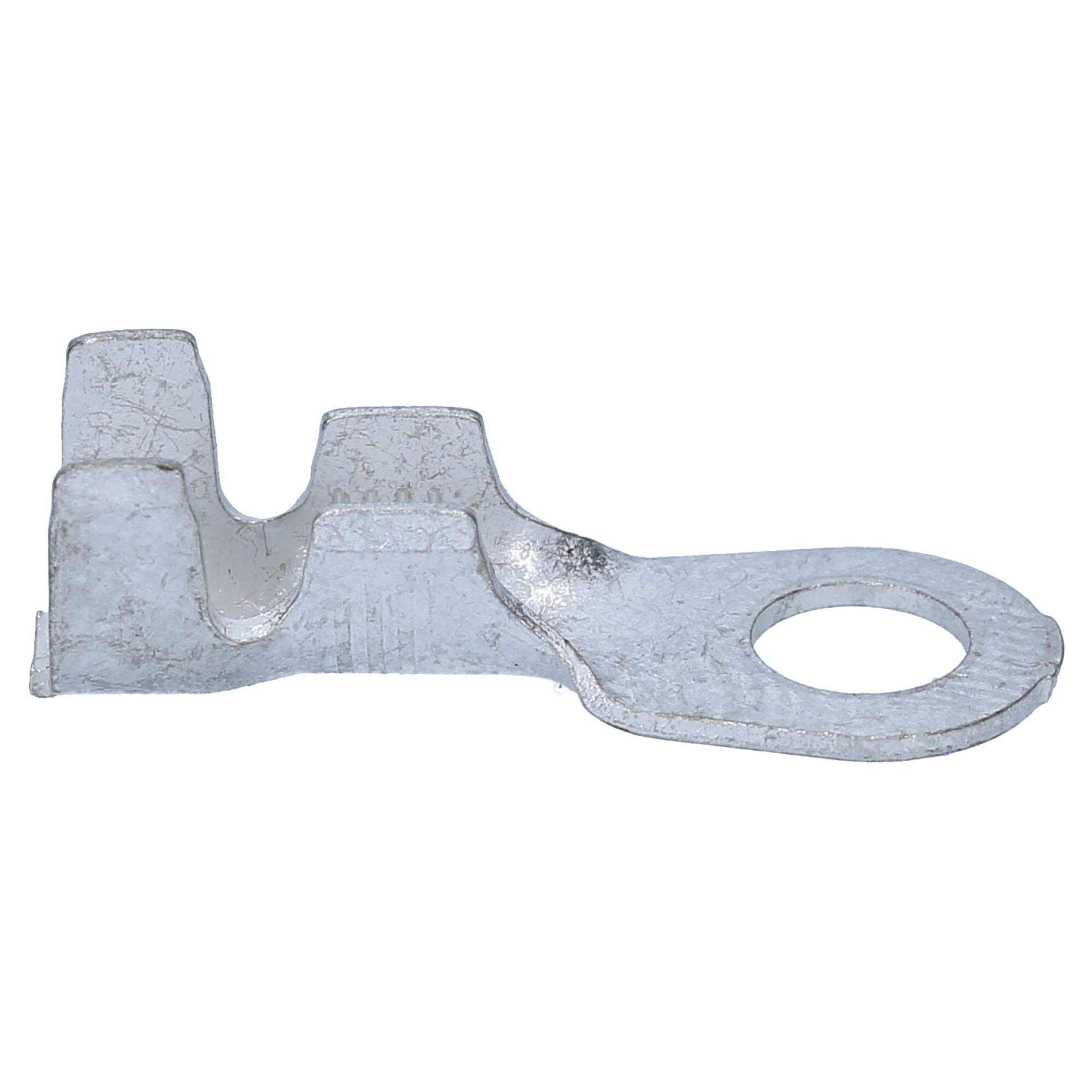 KKS 100 Piezas Terminales de Cable de Anillo M5 de 4-6 mm² de Latón | Terminal de cable sin aislamiento según DIN 46225, acabado estañado para crimpado simultáneo de conductor y aislante