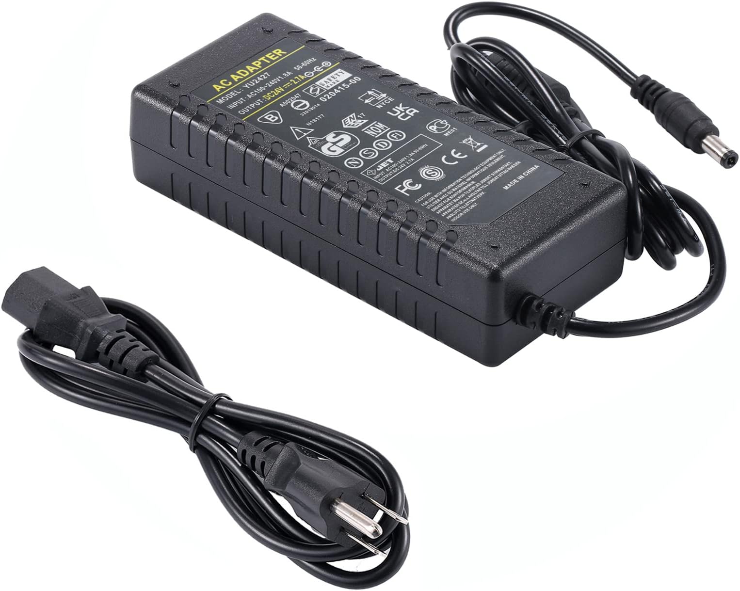24V 2.7A Power Adapter For Silhouette Cameo 1 2 3 4 & Portrait – Extra Long 59 Inch Cord Replacement Charger For Cutting Machines - View #3