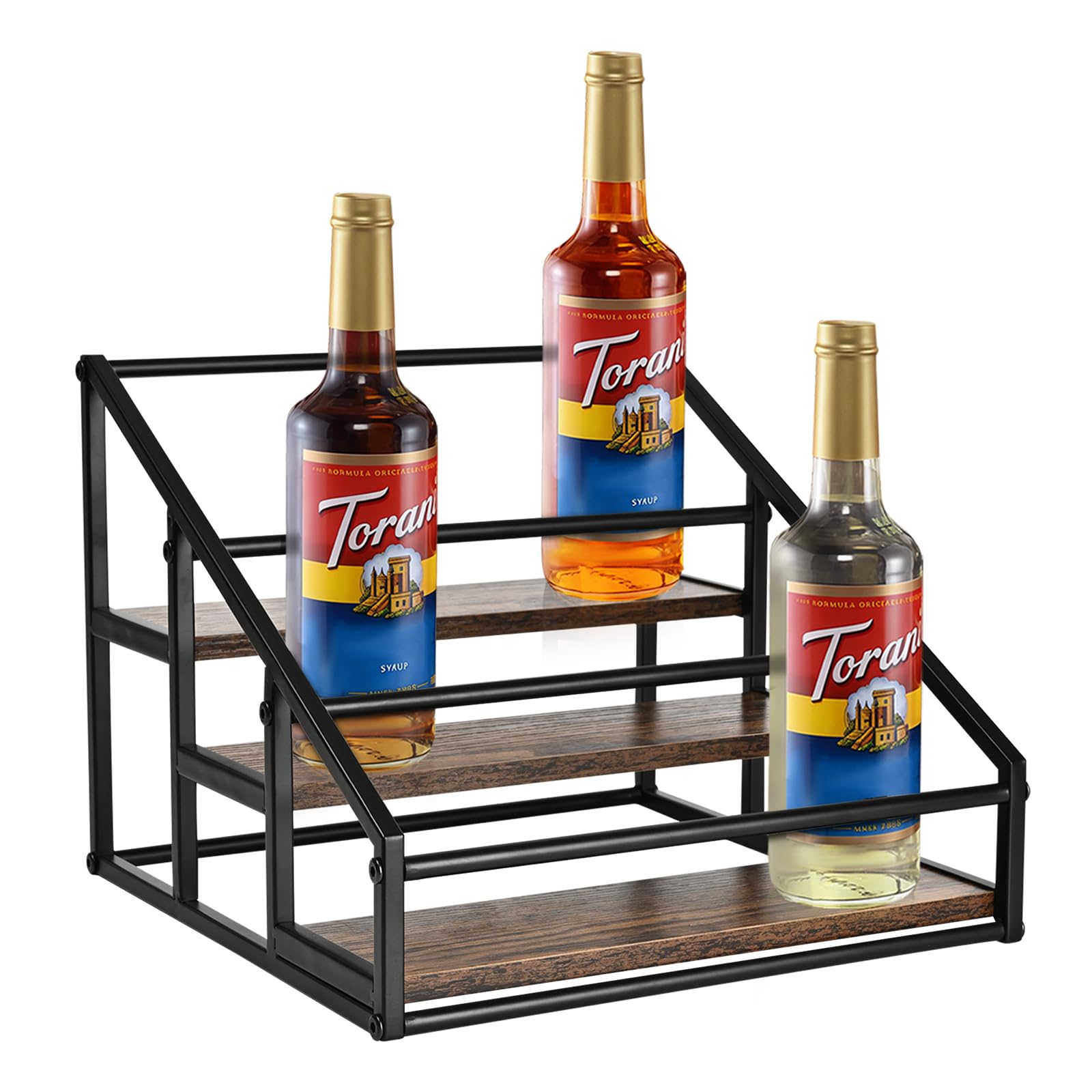 Amazon.com: YQBRAO Coffee Syrup Rack Organizer, 3-Tier 12 Bottles