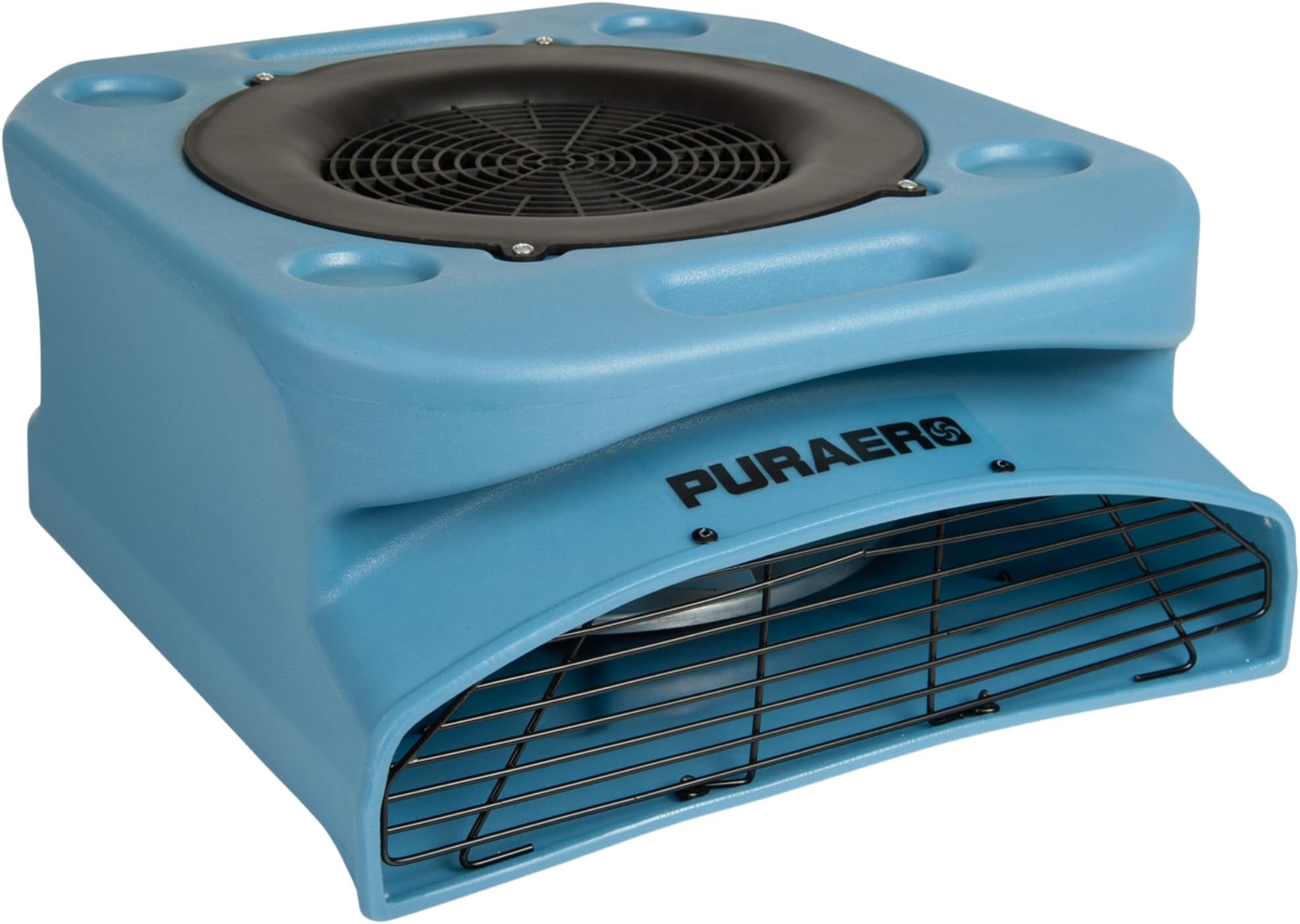 Low Profile Air Mover Carpet Dryer Blower Floor Fan | 1/4 HP 1,100 CFM | for Crawlspaces, Attics, Basements, Bathrooms| Water Damage Restoration, Grow Rooms | PA-250-LP | Blue