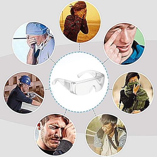 Miniatura 7 de Calabria 1003 - Gafas de seguridad de ajuste grande para hombres y mujeres, para hombres y mujeres, envolventes, tintados, antiniebla, arañazos y
