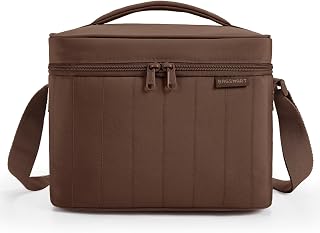 BAGSMART Lunch Box for Women, Insulated Lunch Bag Leakproof, Coffee Brown