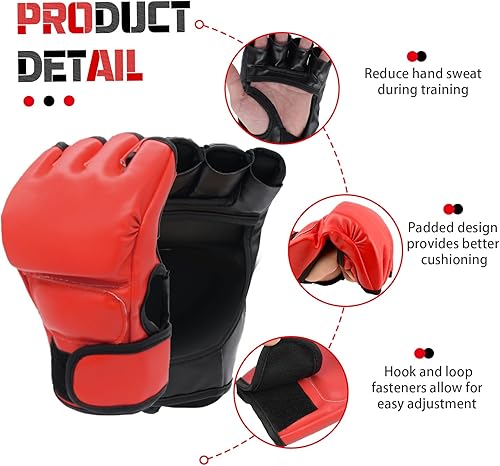 Miniatura 2 de Juego de guantes de boxeo y accesorios para la cabeza, incluye 2 unidades de casco de boxeo y 2 guantes de boxeo, equipo de boxeo para