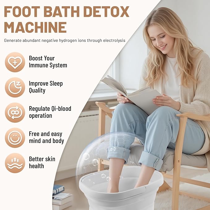 Máquina de Desintoxicación Iónica para Pies con Bañera Plegable miniatura 4