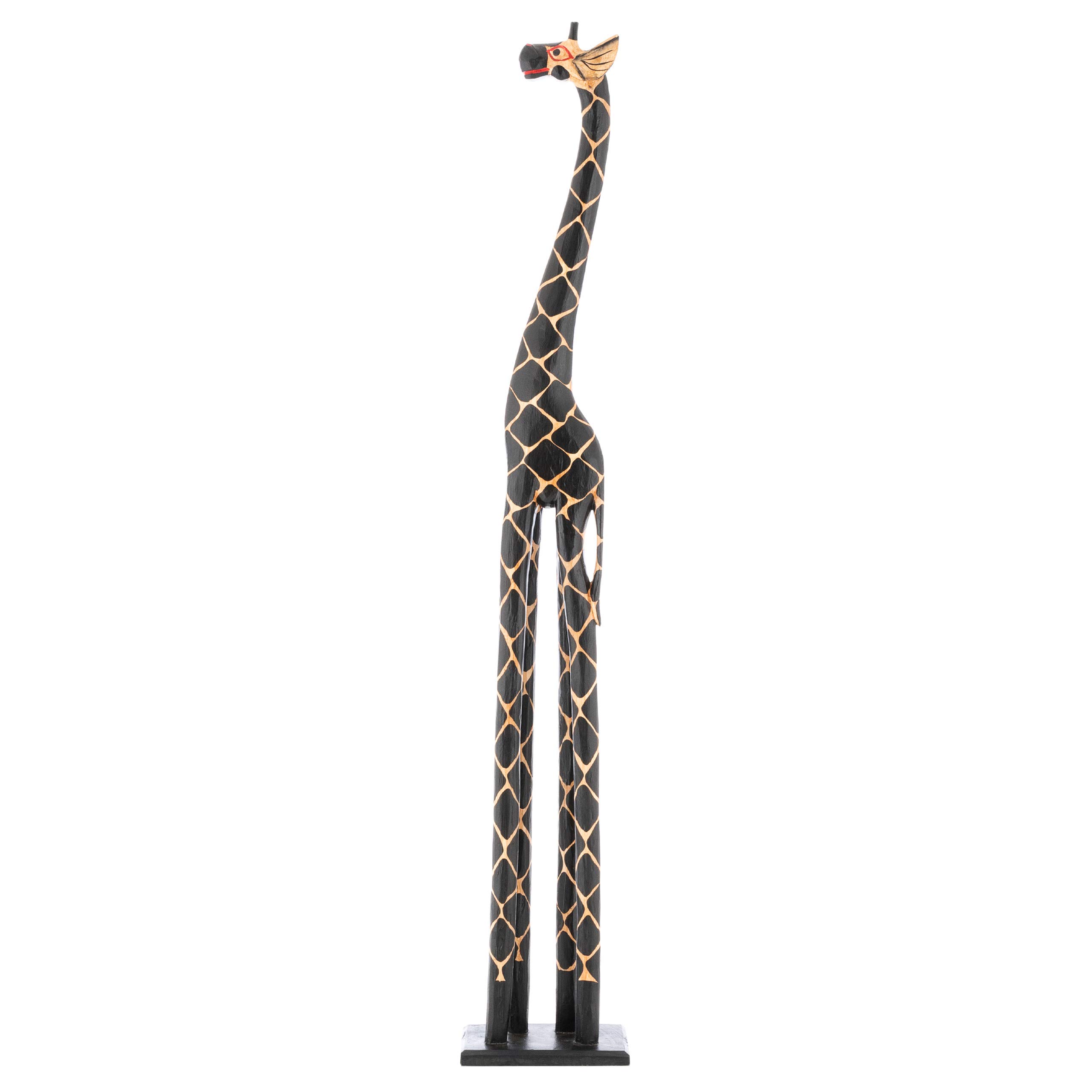 DIVERO Deko Giraffe aus Holz – Größe XL - gefertigt in Handarbeit