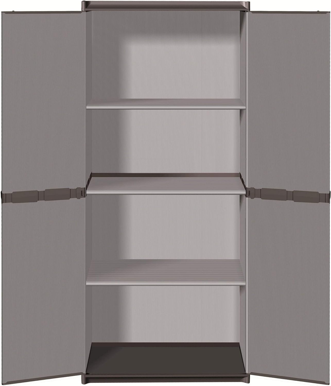 Rocard ® | Armadio Da Esterno | Armadio Porta Oggetti | 4 Ripiani | Misure 15,6P x 26,8l x 66,1H cm