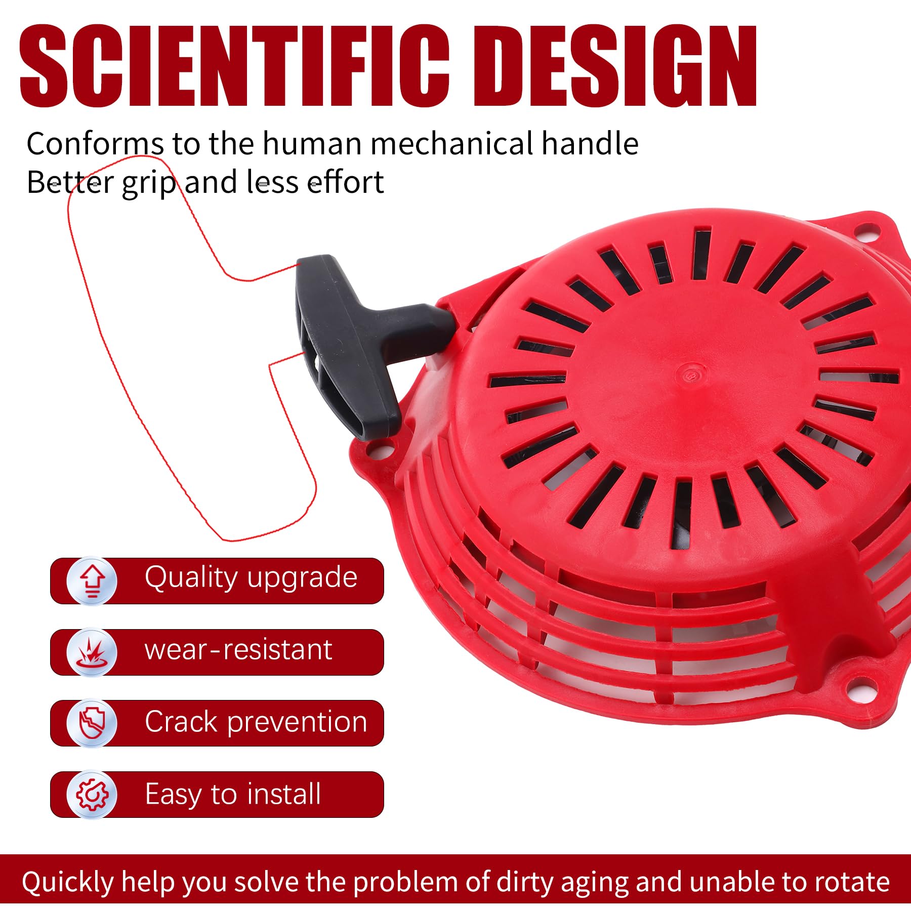 Lawn Mower Pull Cord Replacement Honda GCV160 Pull Start Recoil