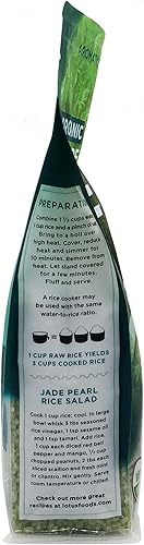 Miniatura 5 de Lotus Foods Arroz orgánico perlado de jade, 15 onzas (el embalaje puede variar)