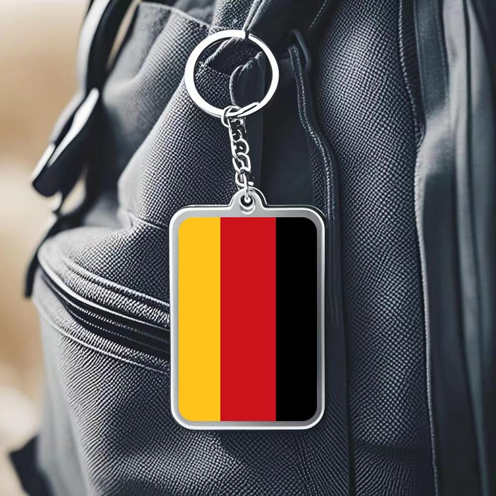 2個パック ドイツ国旗キーチェーン ドイツキーリング-(ドイツ), ドイツ国旗, medium size