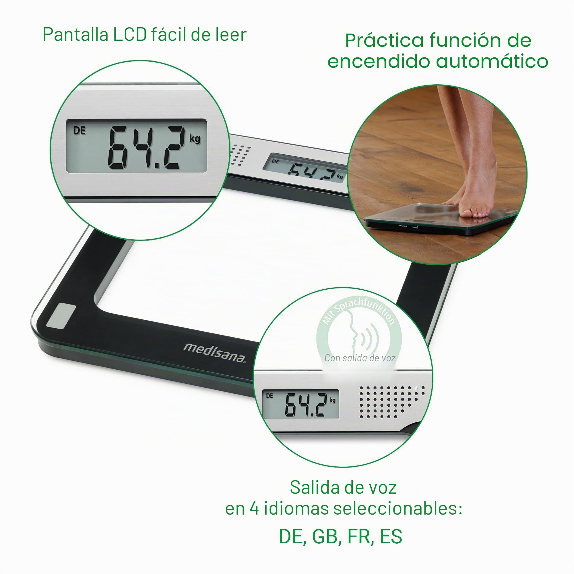 Medisana PS 425 balanza digital de personas, bascula de baño