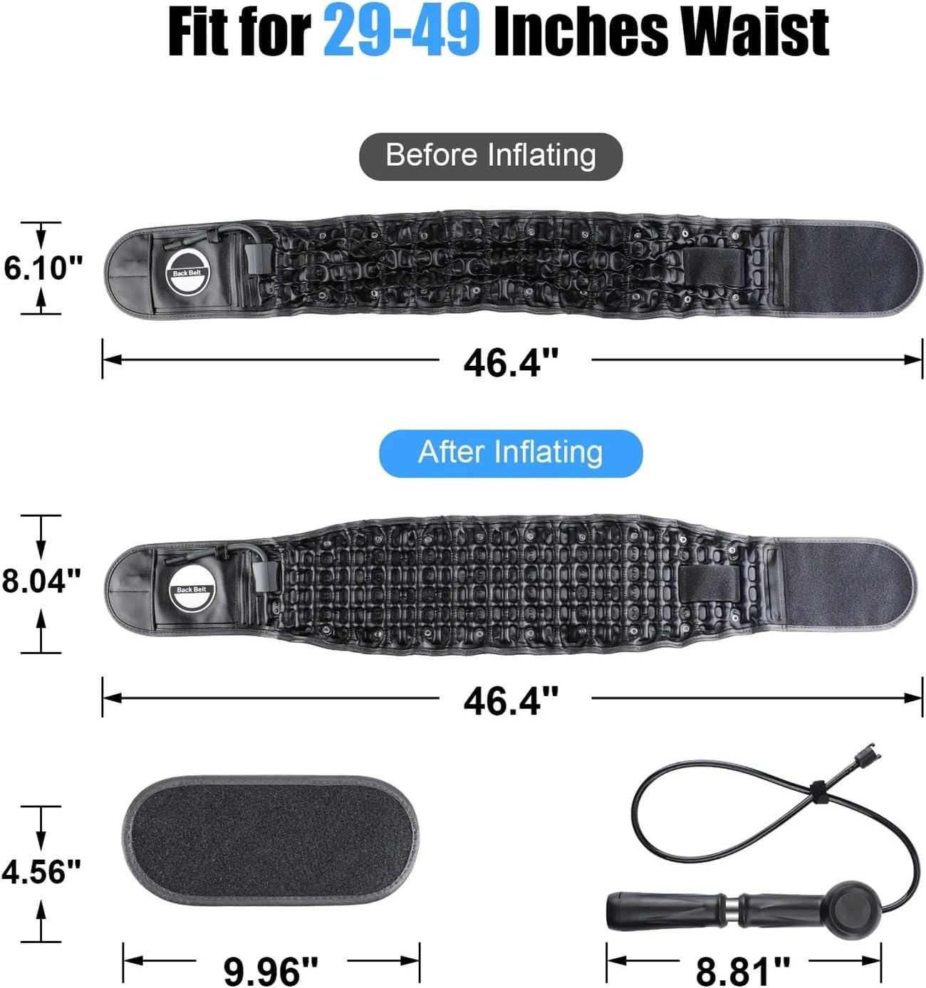 Back Decompression Belt Lumbar Support Herniation Traction Device