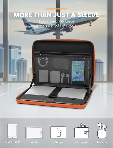 Miniatura 5 de DOMISO 17 inch Laptop Sleeve with Handle Shockproof Waterproof EVA Protective Case for 17.3" ZBook Fury 17.3 G8/MSI GS73VR Stealth Pro/HP Envy 17/LG